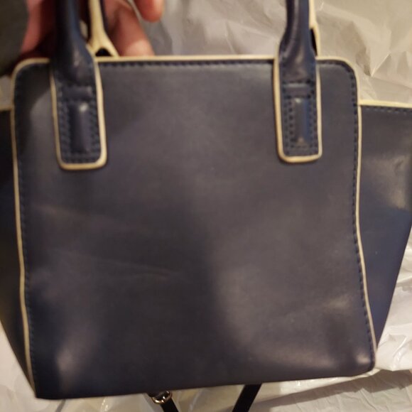 Vera Bradley Navy Blue Crossbody / Satchel Bag - Picture 6 of 9